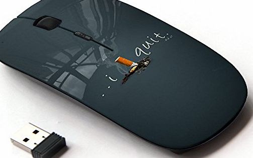KOOLmouse [ Optical 2.4G Wireless Mouse ] [ Smoking Quit Cigarettes I Help Motivating ]
